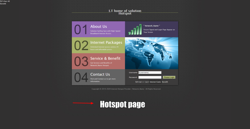 mikrotik hotspot login page template responsive