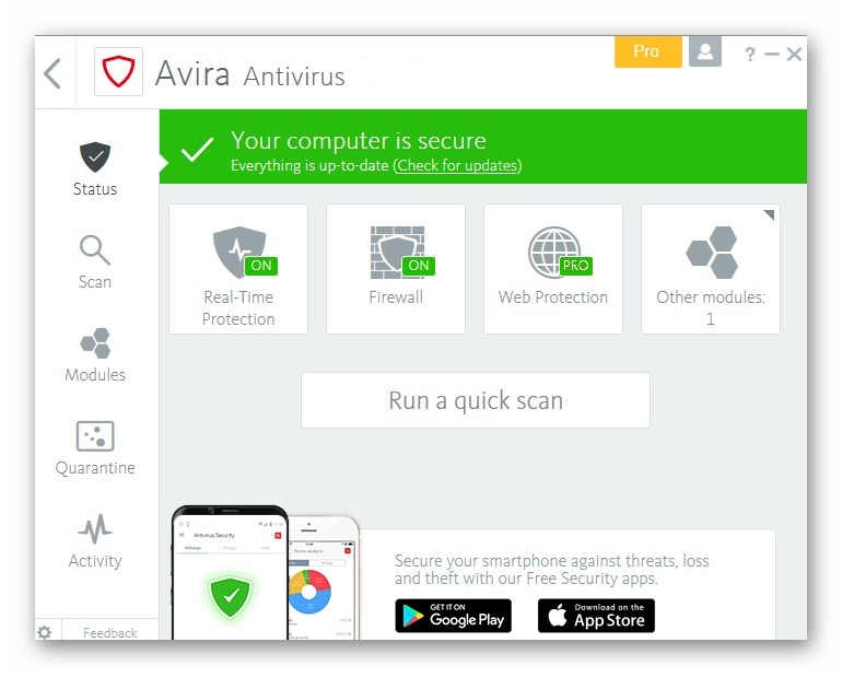 Avira Antivirus Pro  v15.0 Free Download