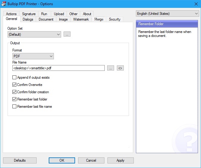 Bullzip PDF Printer 12.0 Free Download