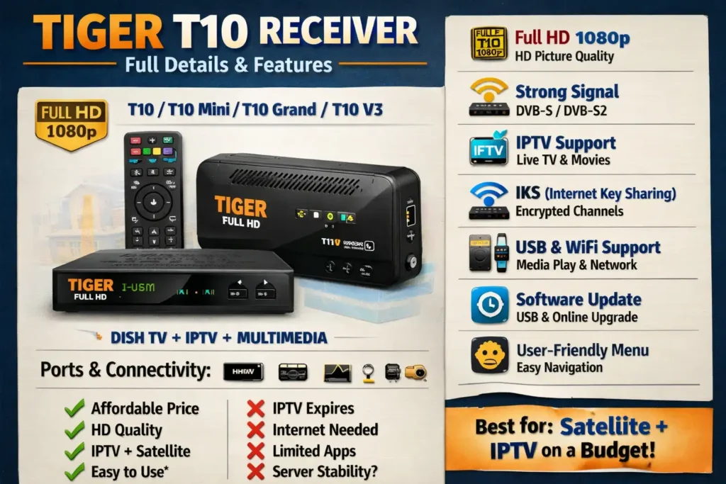 Tiger T10 Receiver Software Update